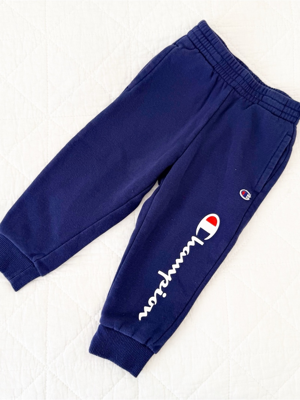 2T Champion Kids Navy Blue Logo Sweatpants
